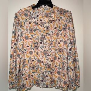 Lucky Brand Multicolor Floral Top